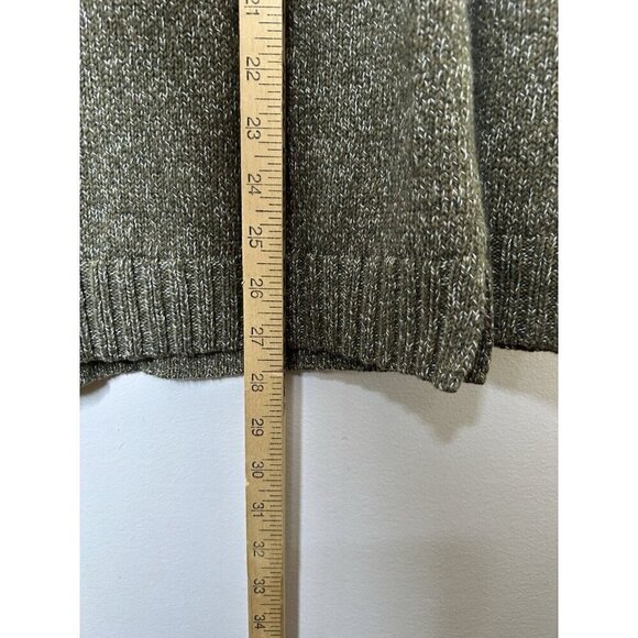 Talbots Green Turtleneck Long Sleeve Sweater 100% Cotton Size XSmall NWT - Picture 3 of 9